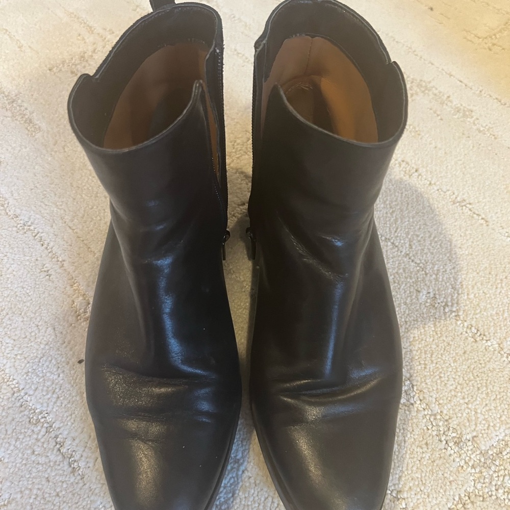 COACH - Carmen Black Leather/Suede Ankle Boots